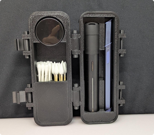 Mini Puffco Pivot Travel Case: Holds Pivot, Hot Knife, Jar & Qtips